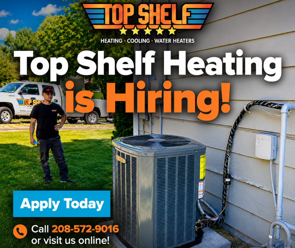 Careers top shelf is hiring hvac techs in treasure valley